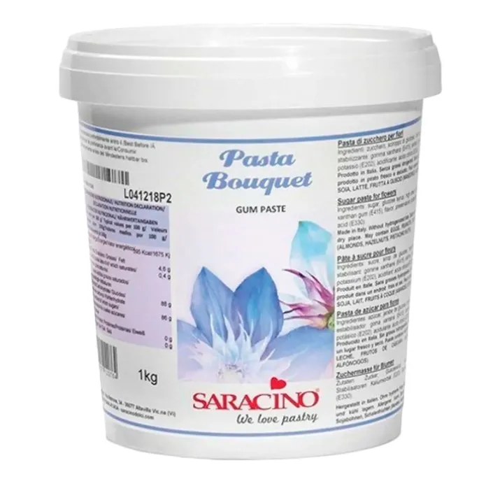 Pasta de goma blanca 1 kg - Sin gluten - Saracino