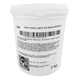 Pasta de modelado blanca 1 kg - Sin gluten - Modecor