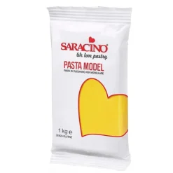 Pasta para modelar amarilla 1 kg - Sin gluten - Saracino