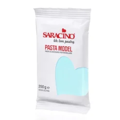 Pasta para modelar azul bebé 250 g - Sin gluten - Saracino