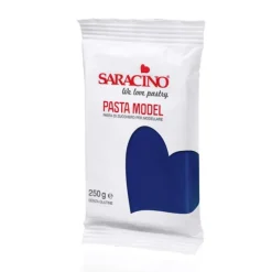 Pasta para modelar azul marino 250 g - Sin gluten - Saracino