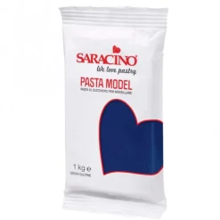 Pasta para modelar azul marino 1 kg - Sin gluten - Saracino
