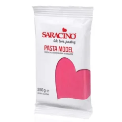 Pasta para modelar fucsia 250 g - Sin gluten - Saracino