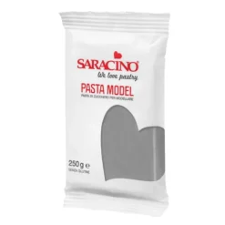 Pasta para modelar gris plata 250 g - Sin gluten - Saracino