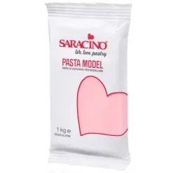 Pasta para modelar rosa 1 kg - Sin gluten - Saracino