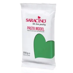 Pasta para modelar verde 250 gr - Sin gluten - Saracino