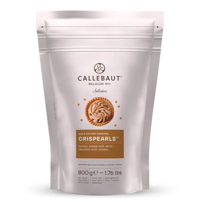 Perlas crujientes de chocolate con caramelo Crispearls Mona Lisa 800 g - Callebaut