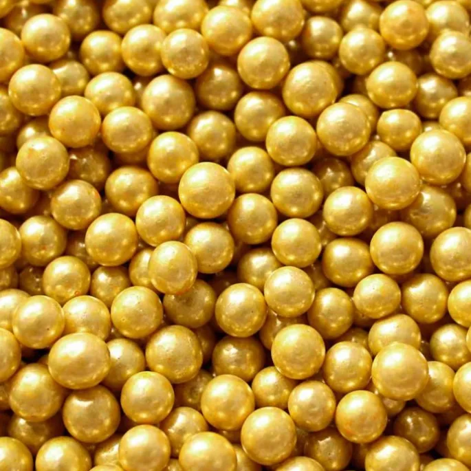 Perlas de azúcar doradas 90 g - Azucren