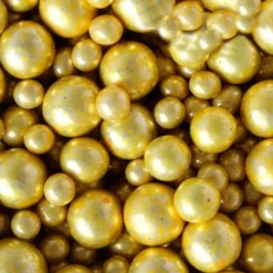 Perlas de azúcar doradas metalizadas 90 g - Azucren