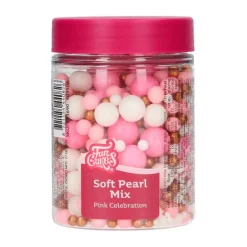 Perlas de azúcar Pink Celebration 80 g - Funcakes