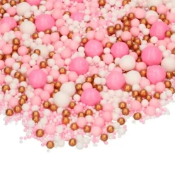 Perlas de azúcar Pink Celebration 80 g - Funcakes
