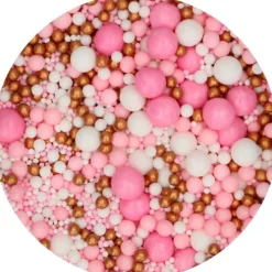 Perlas de azúcar Pink Celebration 80 g - Funcakes