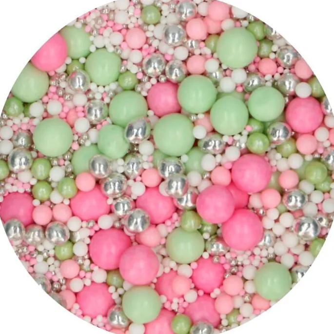 Perlas de azúcar Rose Garden 80 g - Funcakes