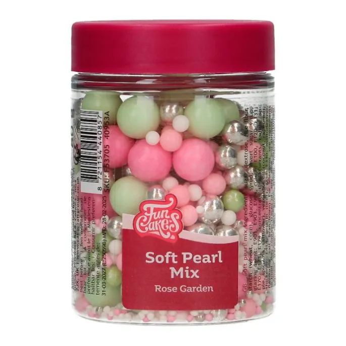 Perlas de azúcar Rose Garden 80 g - Funcakes