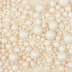 Perlas de azúcar varios tamaños blancas 100 g - Sin gluten - Modecor