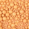 Perlas de azúcar varios tamaños amarillas anaranjadas 100 g - Sin gluten - Modecor