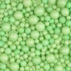Perlas de azúcar varios tamaños verdes 100 g - Sin gluten - Modecor