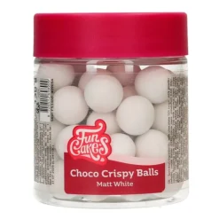 Perlas de chocolate blanco mate XXL 130 g - Funcakes
