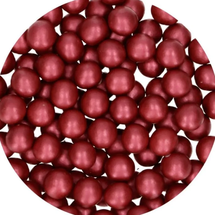 Perlas de chocolate burdeos 70 g - Funcakes