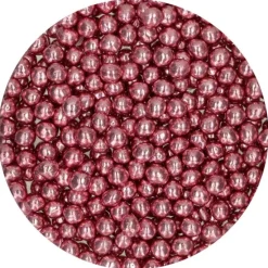 Perlas de chocolate crujiente rosa metalizado 60 g - Funcakes