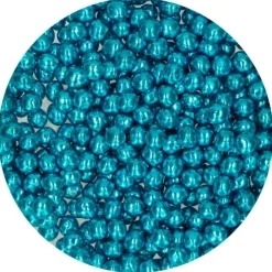 Perlas de chocolate crujiente azul metalizado 60 g - Funcakes