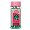 Perlas de chocolate crujiente verde metalizado 60 g - Funcakes
