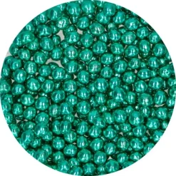 Perlas de chocolate crujiente verde metalizado 60 g - Funcakes