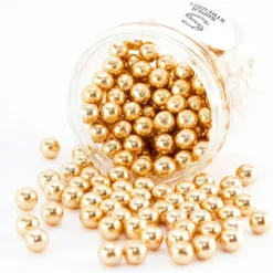 Perlas de chocolate doradas Choco Balls Gold 180 g - Super Streusel