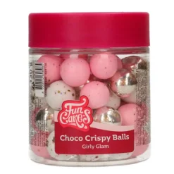 Perlas de chocolate Girly Glam XXL 130 g - Funcakes