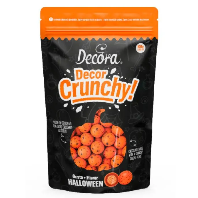 Perlas de chocolate naranjas Halloween 100 g - Decora
