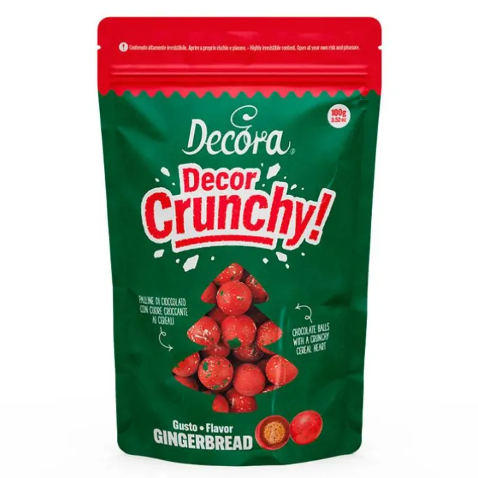 Perlas de chocolate rojas Navidad 100 g - Decora