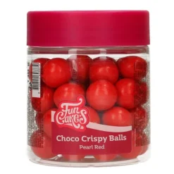 Perlas de chocolate rojas XXL 130 g - Funcakes