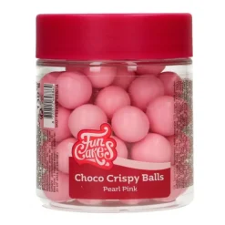 Perlas de chocolate rosa perlado XXL 130 g - Funcakes
