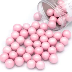 Perlas de chocolate rosas Pink Choco XXL 130 g - Happy Sprinkles
