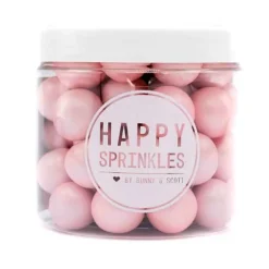 Perlas de chocolate rosas Pink Choco XXL 130 g - Happy Sprinkles