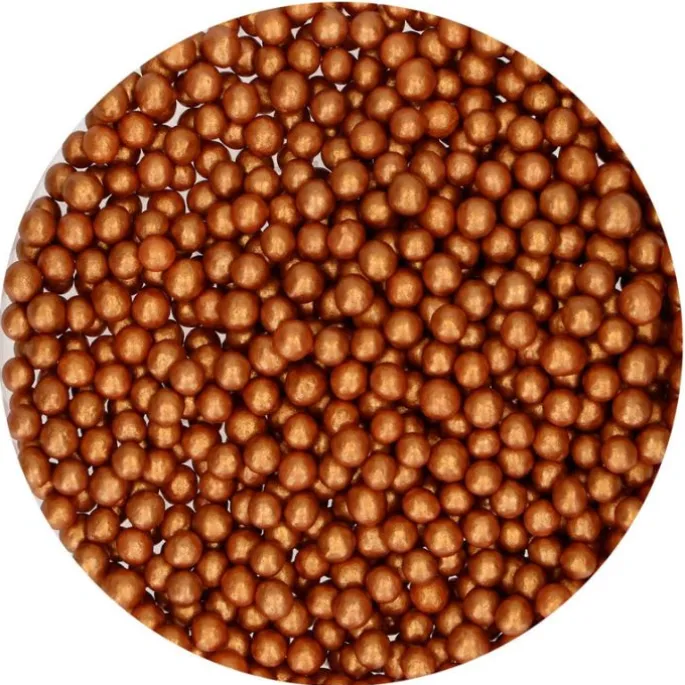 Perlas grandes bronce 60 g - Funcakes