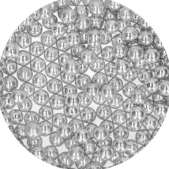 Perlas maxi plateadas 80 g - Funcakes