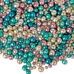 Perlas multicolor metalizadas Metallic Explosion 80 g - Happy Sprinkles
