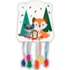 Piñata animales del bosque Wild One 28 x 31,5 cm - Conver Party