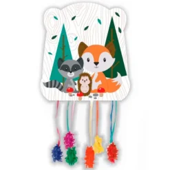 Piñata animales del bosque Wild One 28 x 31,5 cm - Conver Party