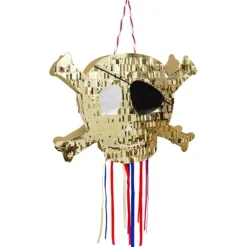 Piñata de calavera Pirates Bounty - Meri Meri + REGALOS globo foil y vela