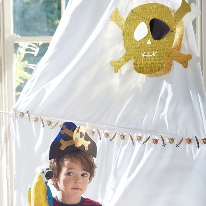 Piñata de calavera Pirates Bounty - Meri Meri + REGALOS globo foil y vela