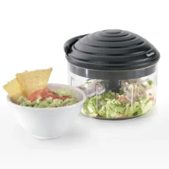 Picadora giratoria de verduras negra Rotomac - Acero inoxidable - Metaltex