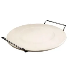 Piedra para pan y pizza con soporte redonda - Ibili