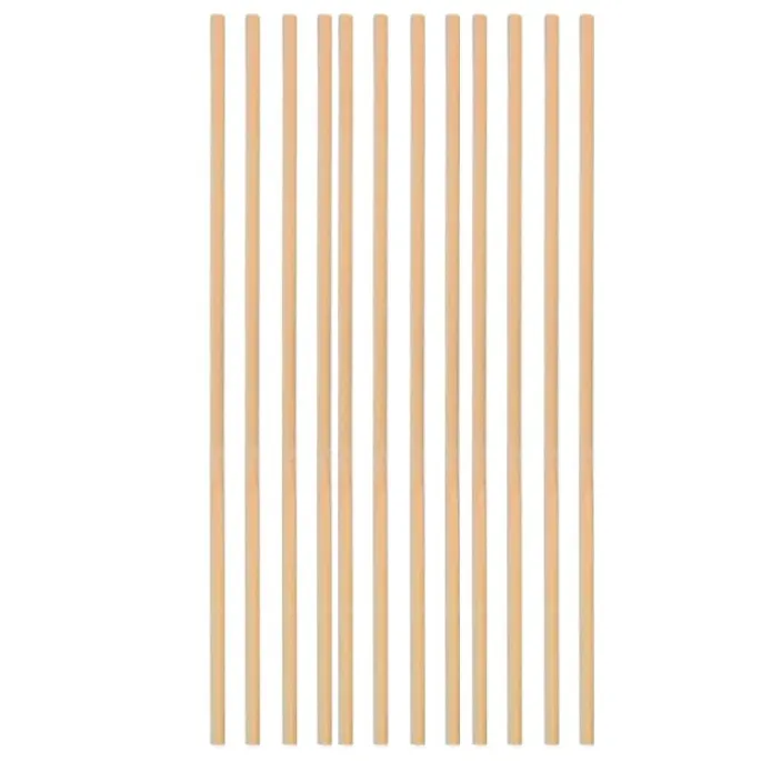 Pilares de madera para tartas - palitos para algodón de azúcar (12) - Decora