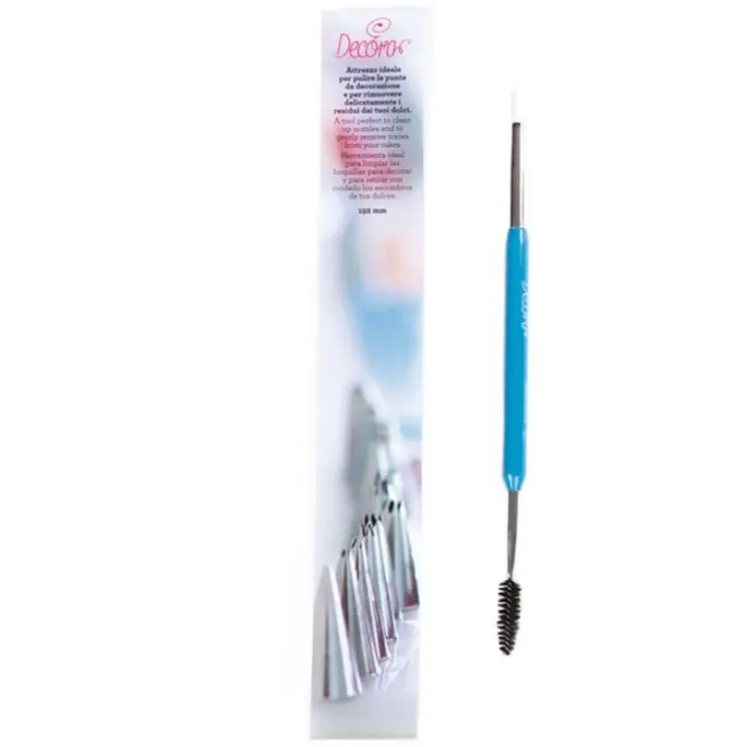 Pincel y limpiador de boquillas 19,2 cm - Decora