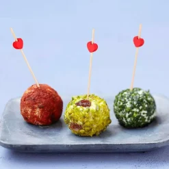 Pinchos-brochetas con corazón para aperitivos 7 cm (40) - Papstar