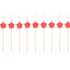 Pinchos-brochetas con flor para aperitivos 7 cm (40) - Papstar