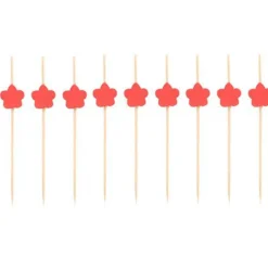 Pinchos-brochetas con flor para aperitivos 7 cm (40) - Papstar