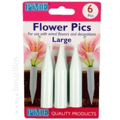 Pinchos portaflores grandes (6) - PME